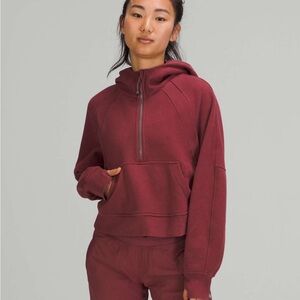 Lululemon Scuba Oversized Half-Zip Hoodie - Mulled wine